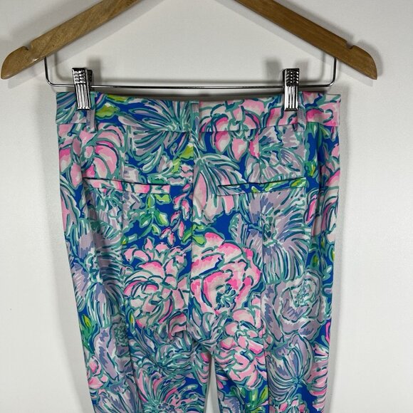 Lilly Pulitzer Kelly High Rise Knit Skinny Ankle Pant Size 2 Tropical‎ Colorful - Picture 7 of 10